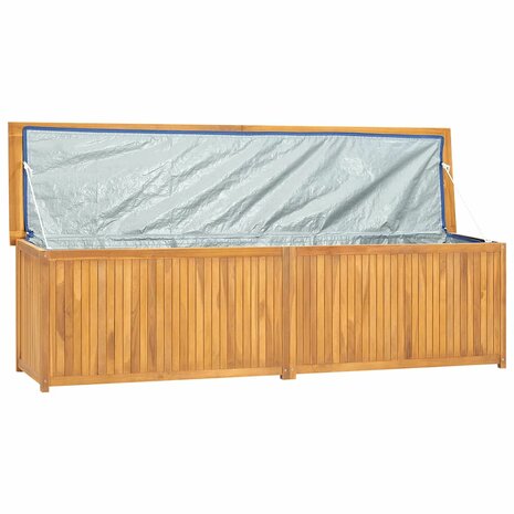 Tuinbox 200x50x55 cm massief teakhout