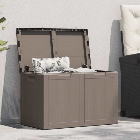 Tuinbox 180 L PP houtlook bruin