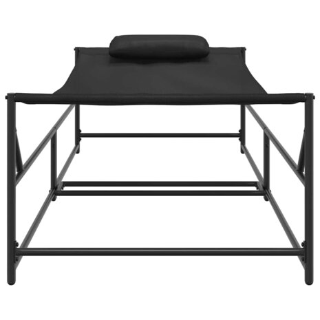 Ligstoel Antraciet 200 x 74 x 73 cm Textilene, staal