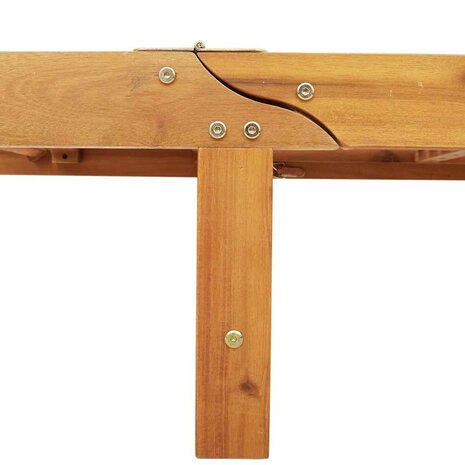 Ligstoelen 2 st massief acaciahout