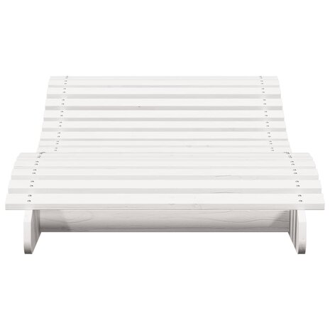 Ligbed 205x80x31,5 cm massief grenenhout wit