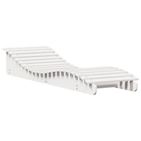 Ligbedden 2 st 205x60x31,5 cm massief grenenhout wit