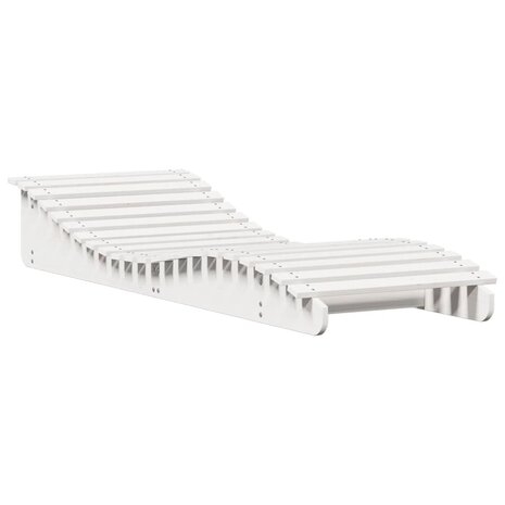 Ligbed 205x70x31,5 cm massief grenenhout wit