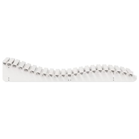 Ligbed 205x70x31,5 cm massief grenenhout wit