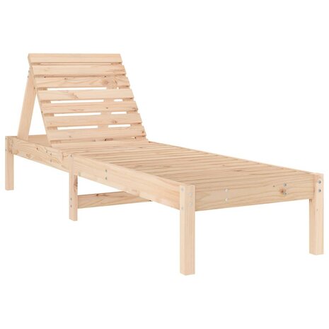 Ligstoelen 2 st 199,5x60x74 cm massief grenenhout