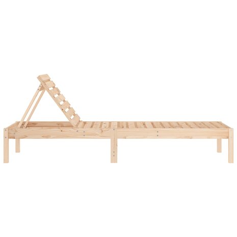 Ligstoelen 2 st 199,5x60x74 cm massief grenenhout
