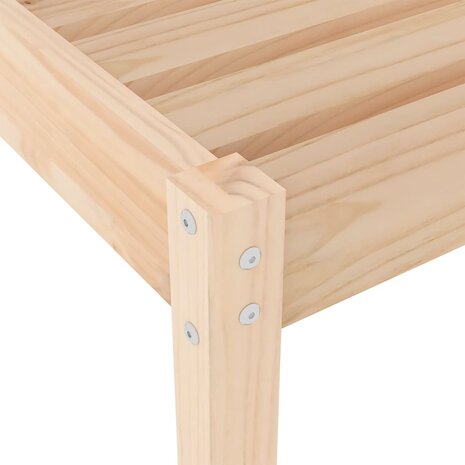 Ligstoelen 2 st 199,5x60x74 cm massief grenenhout