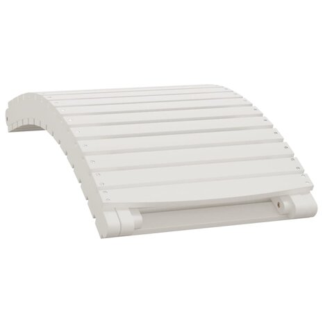 Ligbed 184x55x64 cm massief acaciahout wit