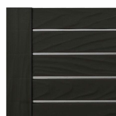 Ligbed 155x58x83 cm polypropeen zwart