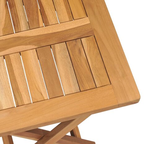 Ligbed met tafel massief teakhout