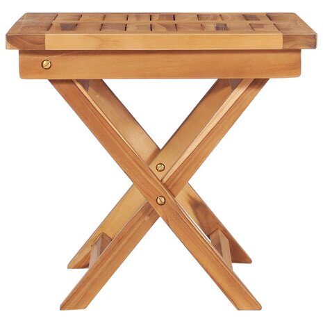 Ligbedden 2 st met tafel en kussens massief teakhout