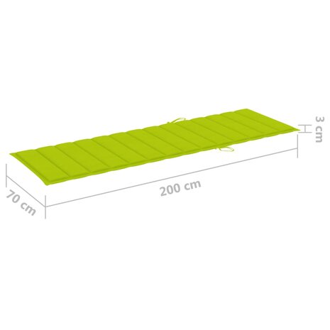 Ligbed met tafeltje en kussen geïmpregneerd grenenhout