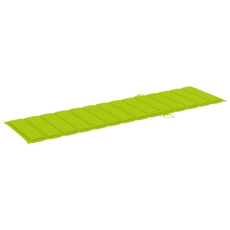 Ligbed met tafel en kussen massief teakhout