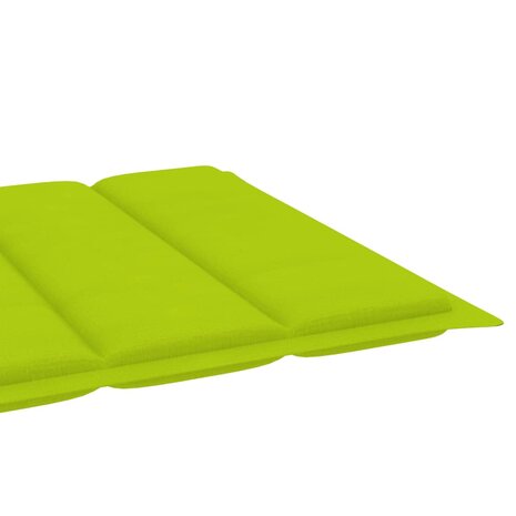 Ligbed met tafel en kussen massief teakhout