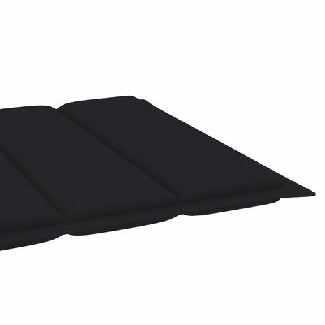 Ligbed met tafel en kussen massief teakhout