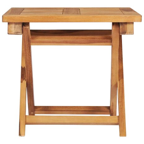 Ligbedden 2 st met tafel massief teakhout
