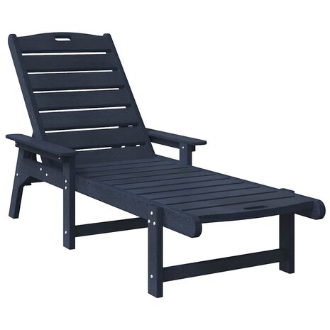 Tuin Lounge Meubels 2 pcs Marineblauw 53 x 195.5 x 30cm