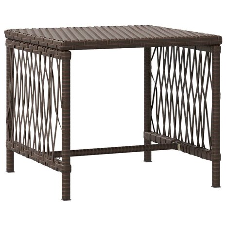 Ligbed met kussen 2 pcs Bruin 35 x 35 x 32cm poly rattan
