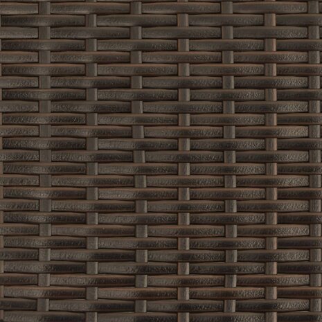 Ligstoelen 2 st met tafel bruin poly rattan