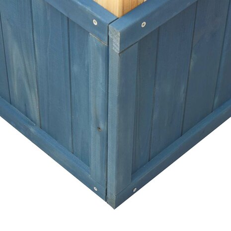 Buitenspeelset massief sparrenhout wit en blauw