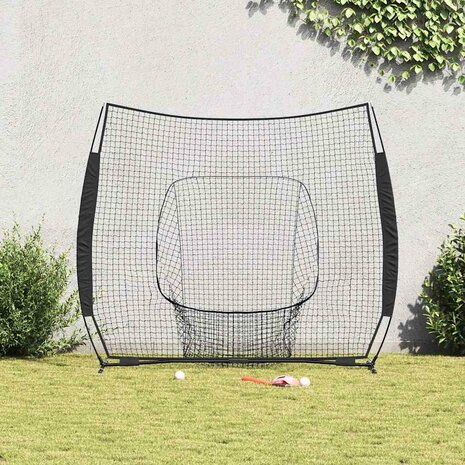 Honken en Softbal Zwart 250 x 106 x 209 cm Polyester