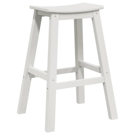 Barkruk 2 pcs Wit 52 x 43 x 73.5cm Kunststof