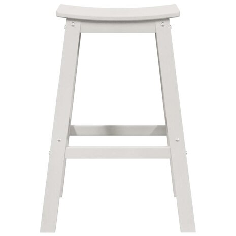 Barkruk 2 pcs Wit 52 x 43 x 73.5cm Kunststof
