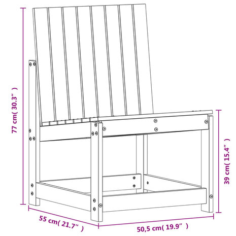 3-delige Loungeset massief grenenhout