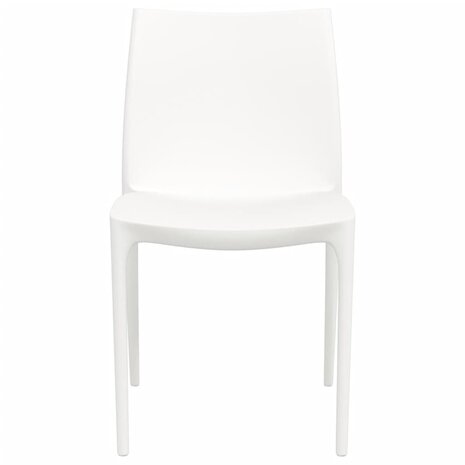 Tuinstoelen 2 st 50x46x80 cm polypropeen wit
