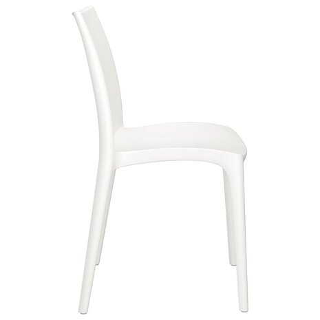 Tuinstoelen 2 st 50x46x80 cm polypropeen wit