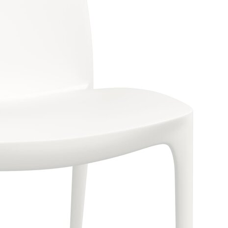 Tuinstoelen 2 st 50x46x80 cm polypropeen wit