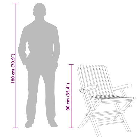 Tuinstoelen inklapbaar 2 st 61x67x90 cm massief teakhout