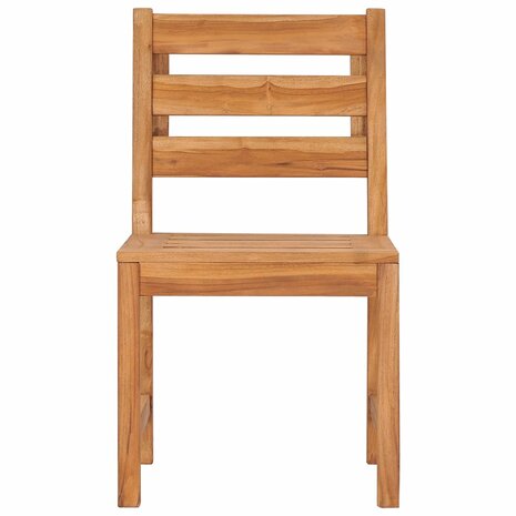 Tuinstoelen 8 st massief teakhout