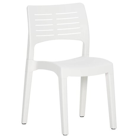 Tuinstoelen 2 st polypropeen wit