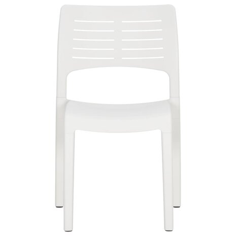 Tuinstoelen 2 st polypropeen wit