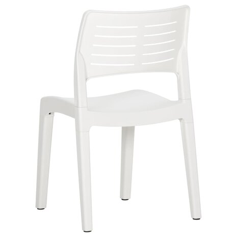 Tuinstoelen 2 st polypropeen wit