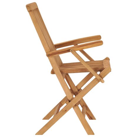 Tuinstoelen 8 st inklapbaar massief teakhout