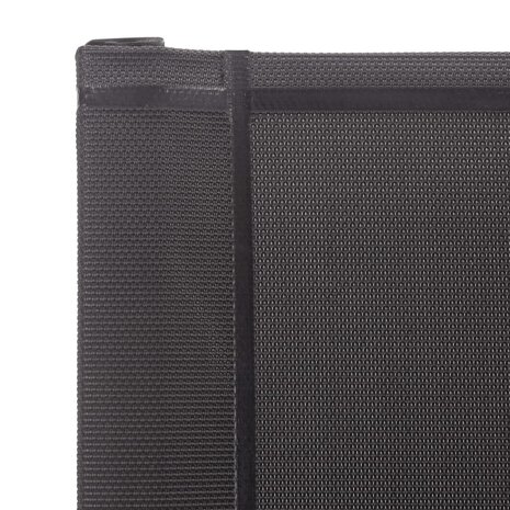 Tuinstoelen 4 st textileen en roestvrij staal grijs