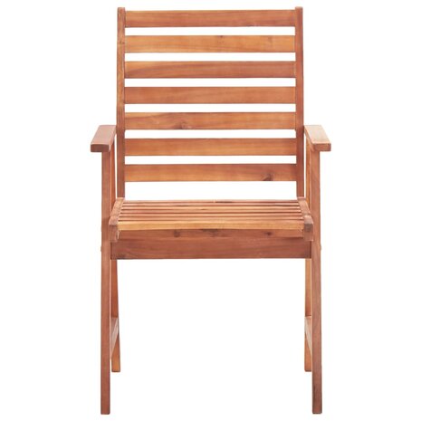 Tuinstoelen 3 st massief acaciahout