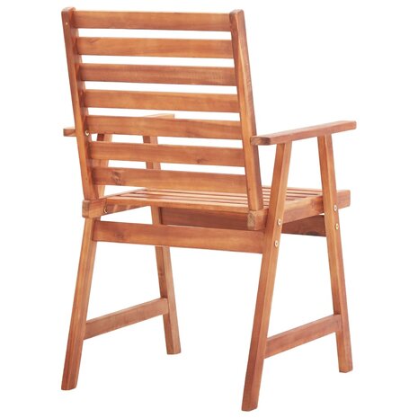Tuinstoelen 3 st massief acaciahout