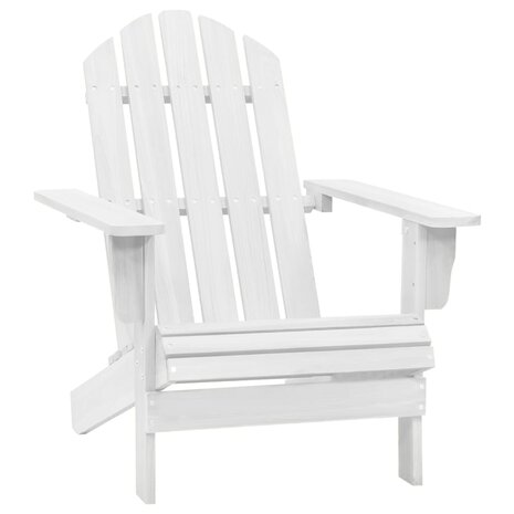 Tuinstoel hout wit