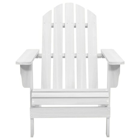 Tuinstoel hout wit