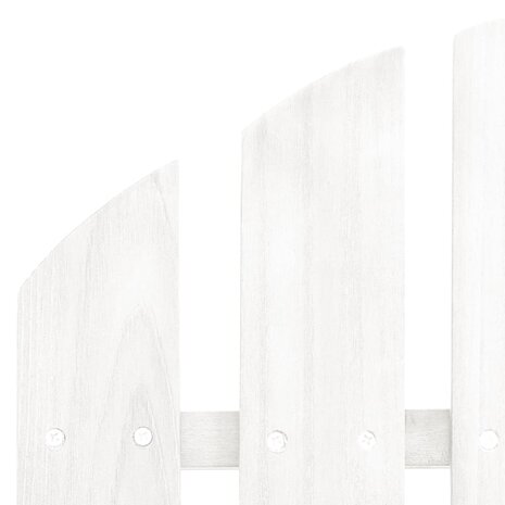 Tuinstoel met hocker hout wit