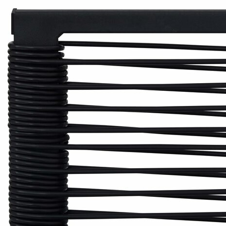 Tuinstoelen 4 st PVC-rattan zwart