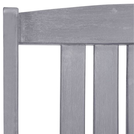 Tuinstoelen 4 st massief acaciahout grijs