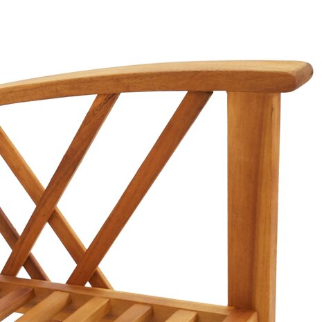 Tuinstoelen 2 st massief acaciahout