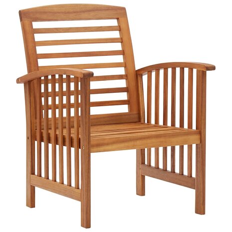 Tuinstoelen 2 st massief acaciahout