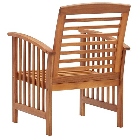 Tuinstoelen 2 st massief acaciahout