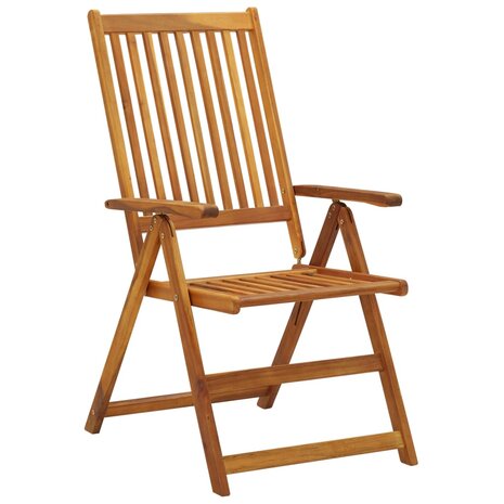 Tuinstoelen 8 st inklapbaar massief acaciahout