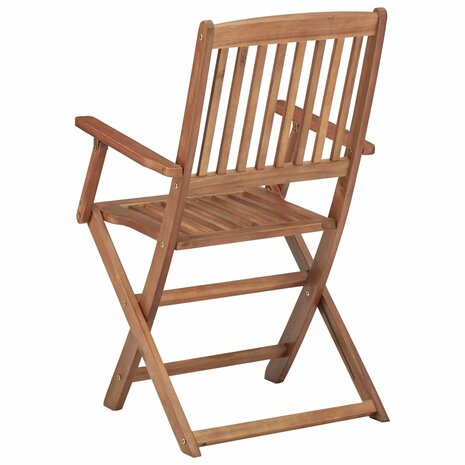 Tuinstoelen 8 st inklapbaar massief acaciahout